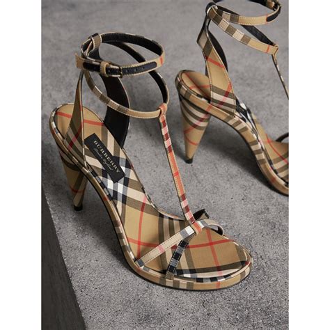 Women's Burberry High Heel Sandals 